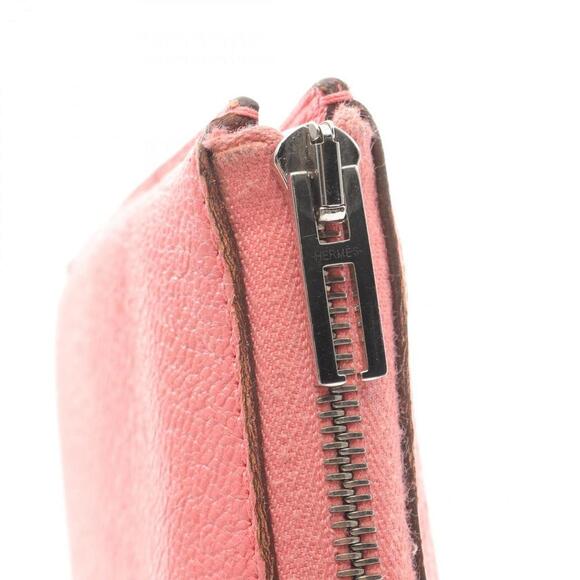 HERMES Pink Leather Wallet - Picture 8 of 14